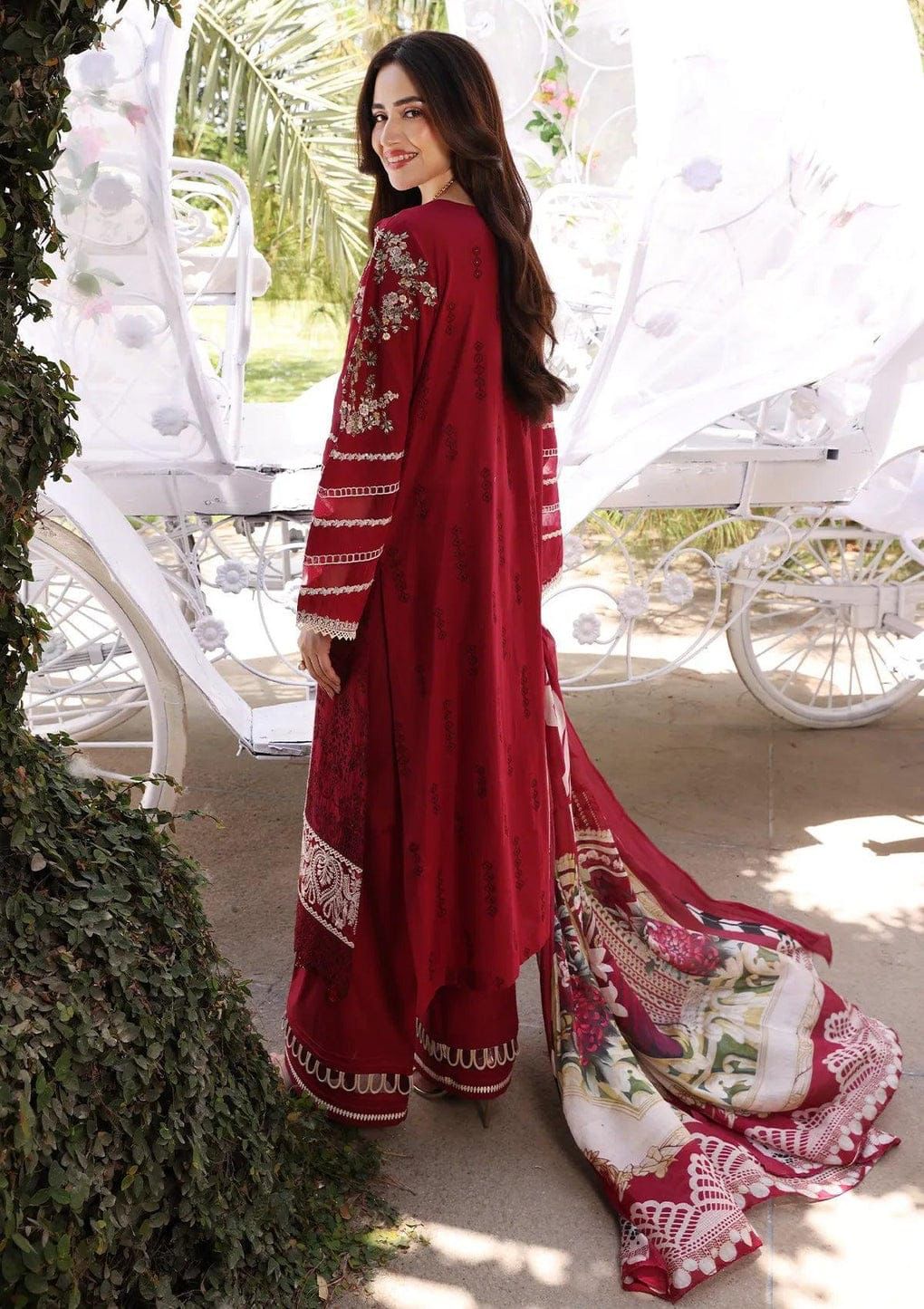 ELAF Chikankari 3 Piece lawn Unstitched