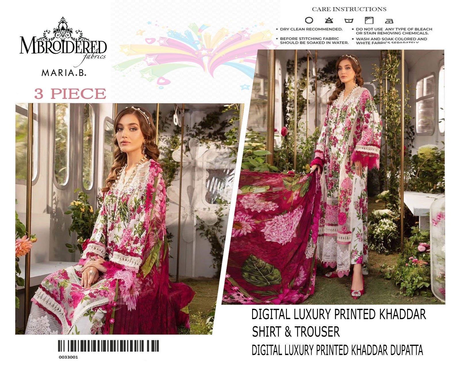 Maria.B DIGITAL PRINTED KHADDAR