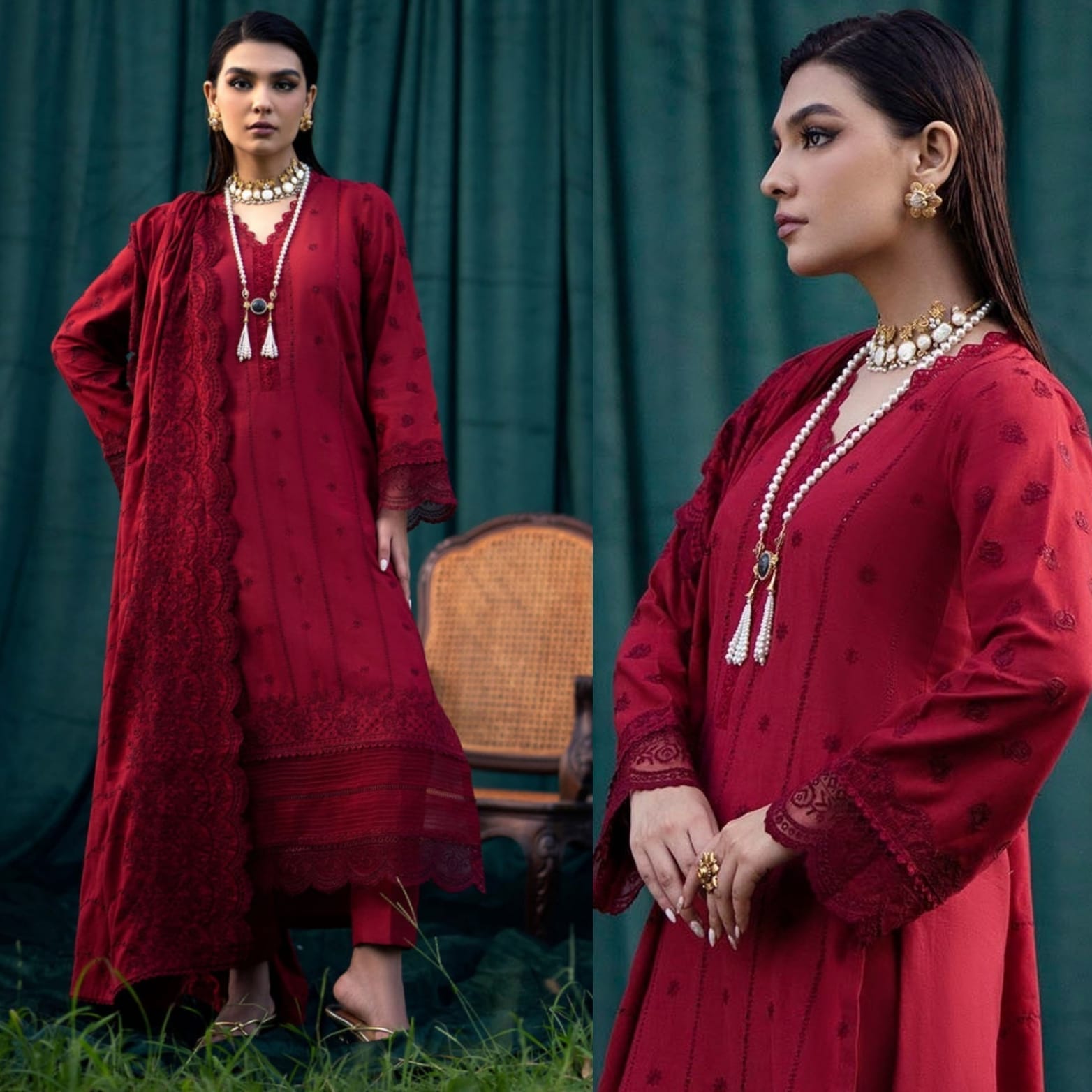 MUSHQ 3 piece Lawn Unstitched