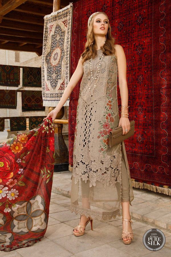 MARIA.B  Chikankari Unstitched Lawn