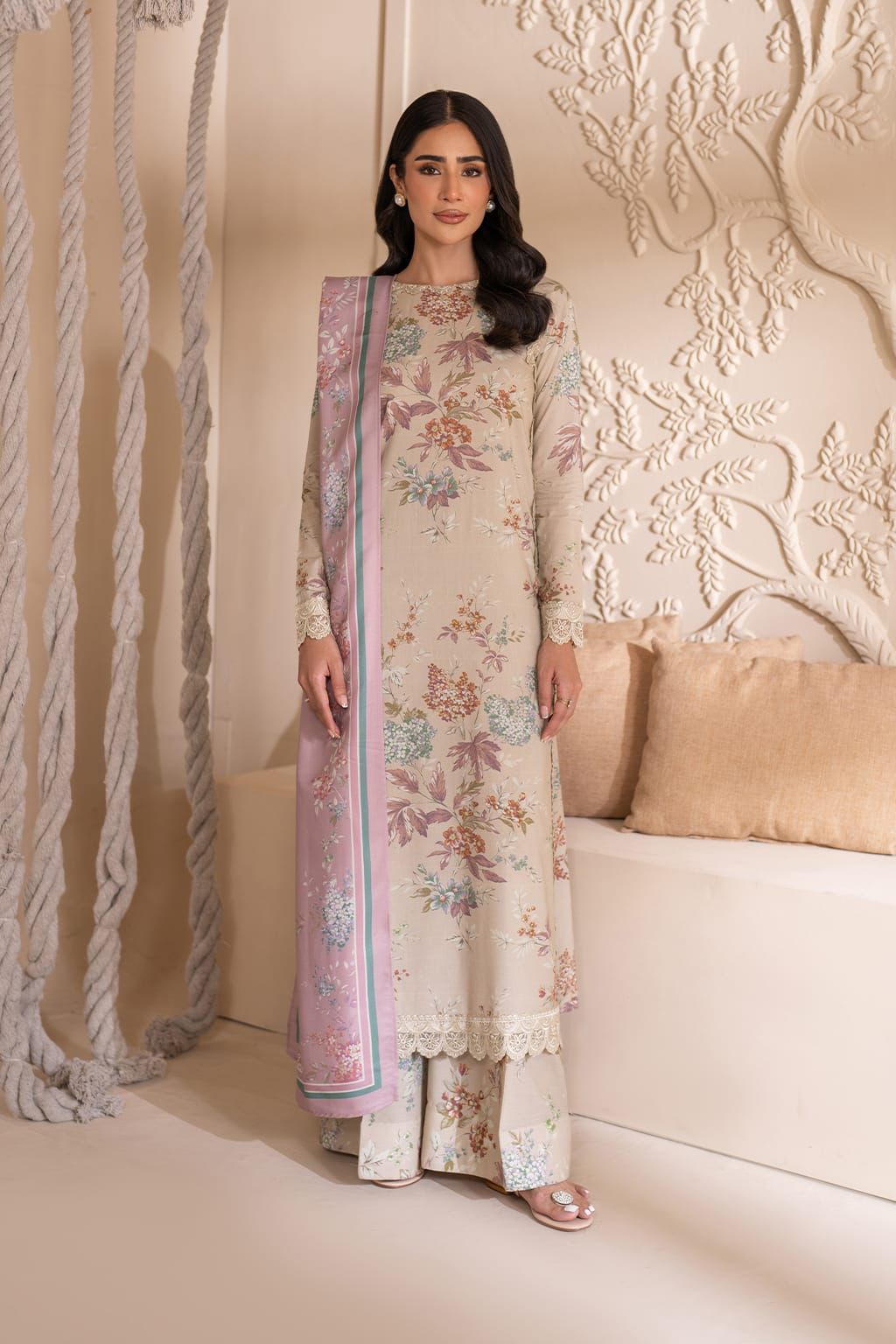 IZNIK Unstitched 3 piece Lawn