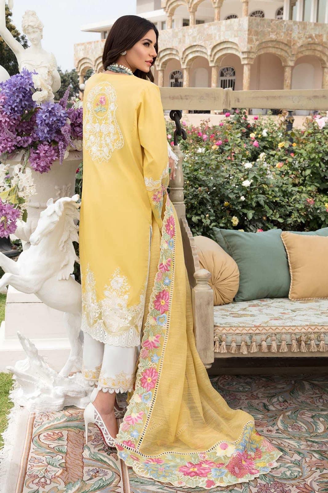 CRIMSON Unstitched Chikankari Lawn
