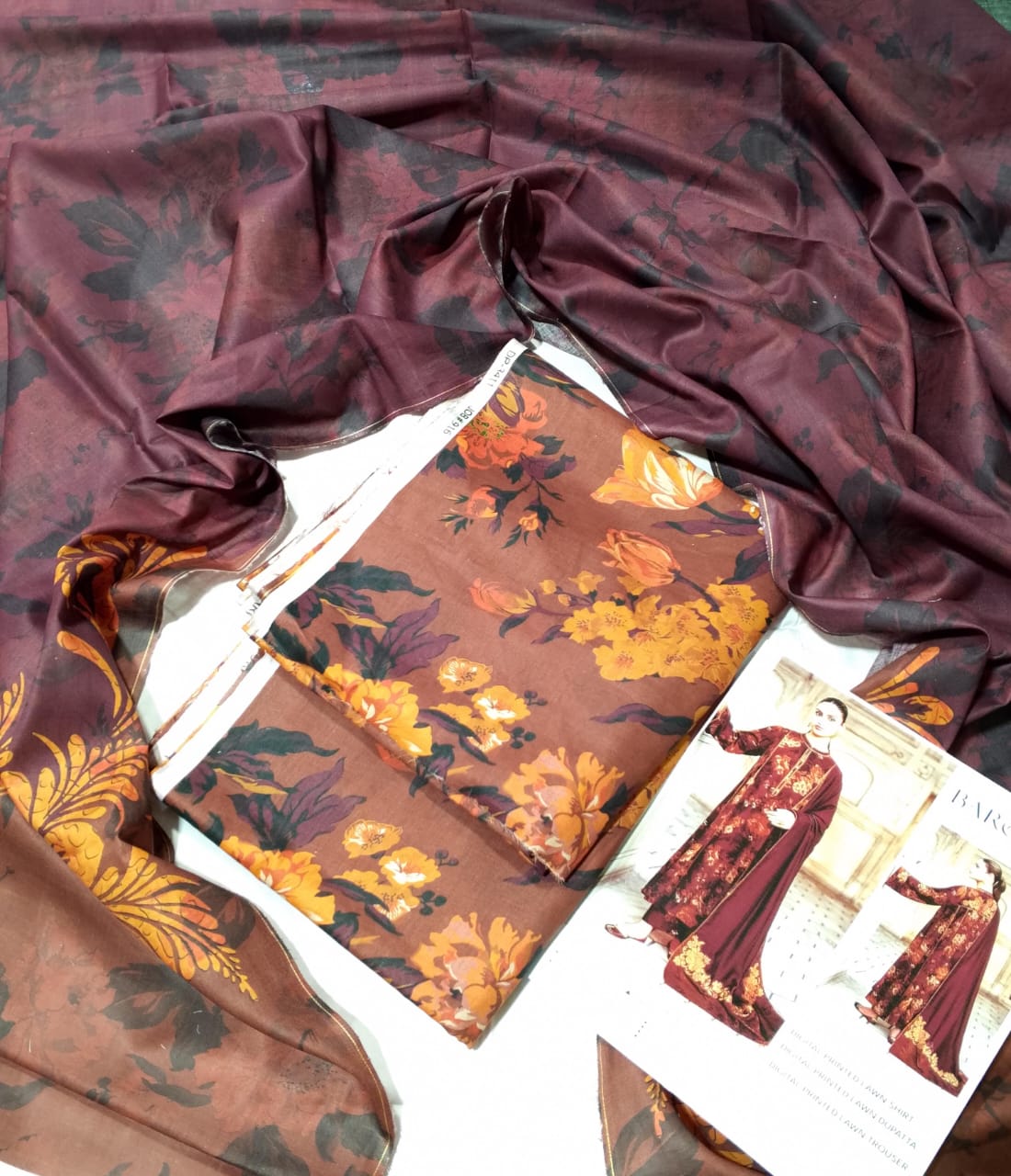 BAROQUE 3 Piece Unstitched Lawn
