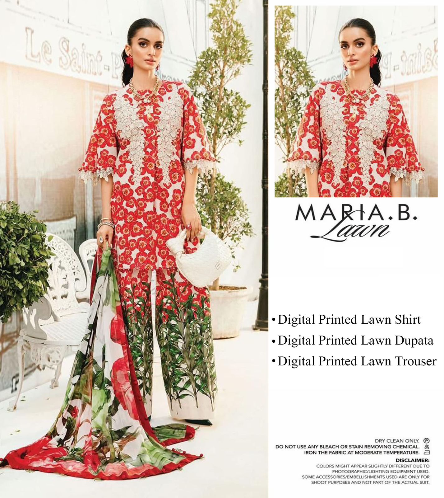 MARIA.B 3 Piece Unstitched Lawn