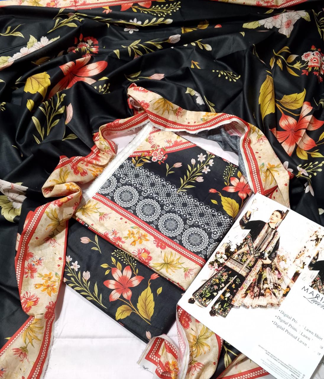 MARIA.B 3 Piece Unstitched Lawn