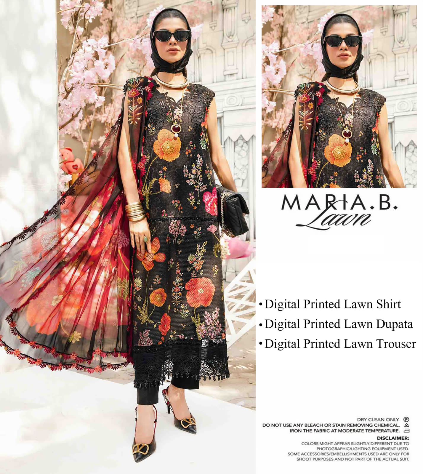 MARIA.B 3 Piece Unstitched Lawn