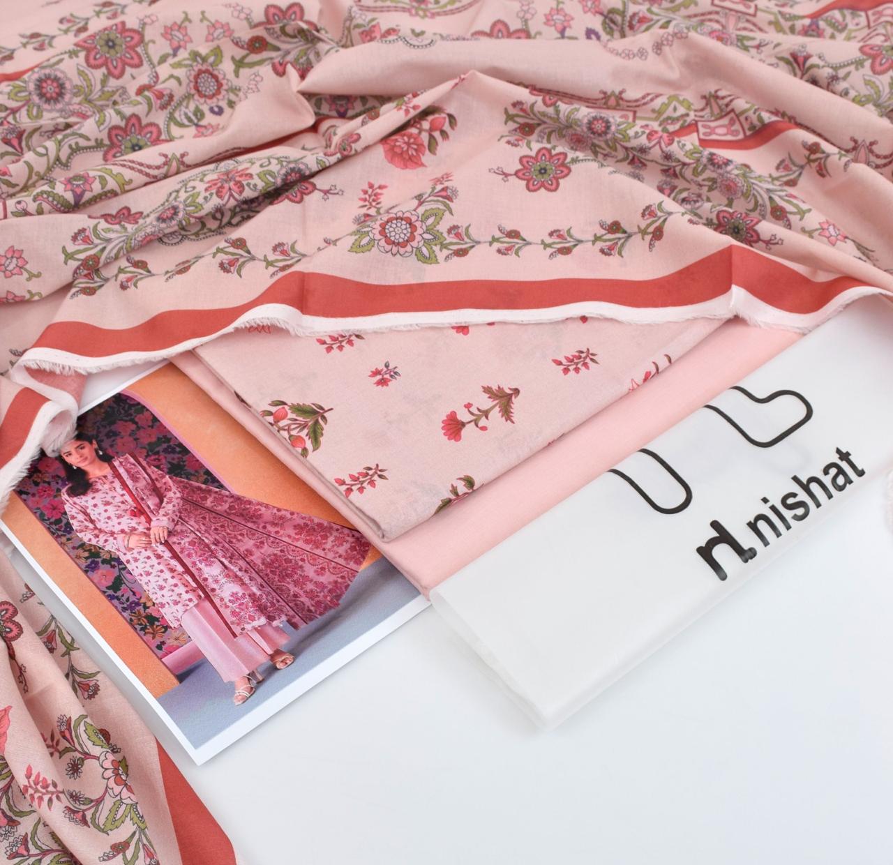 NISHAT Printed Unstitched 3 Piece Lawn