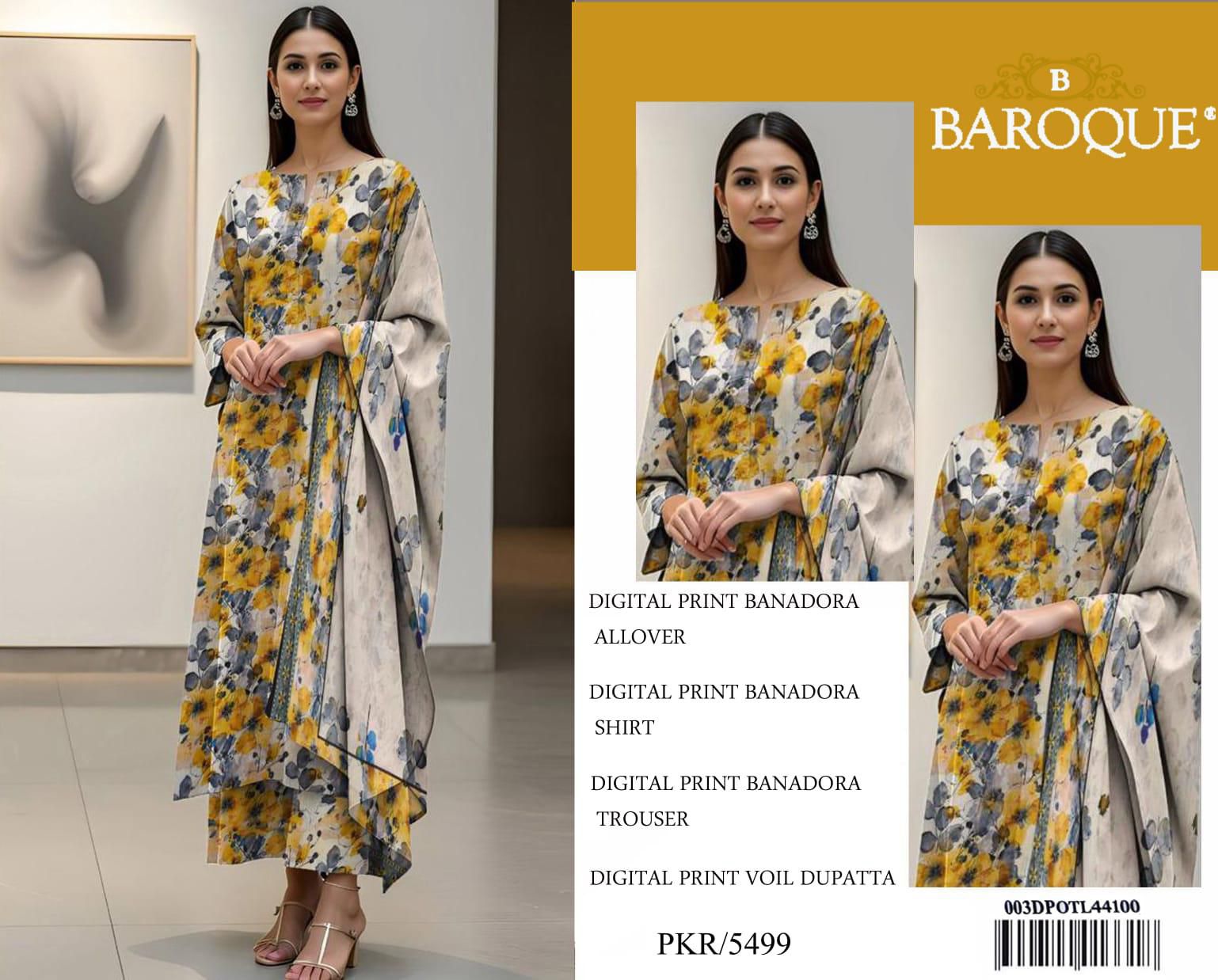 BAROQUE Printed 3 Piece