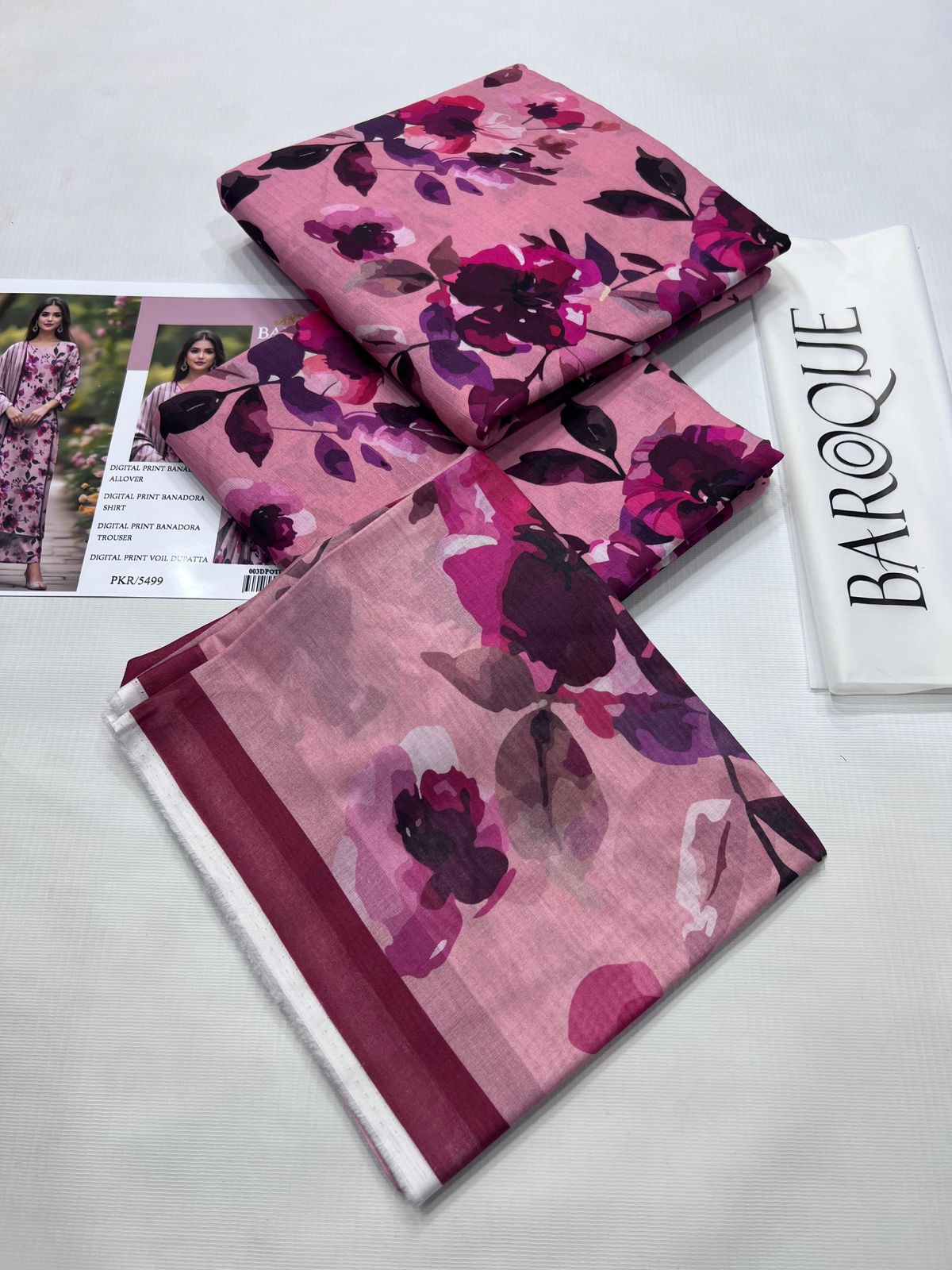 BAROQUE Printed 3 Piece Lawn