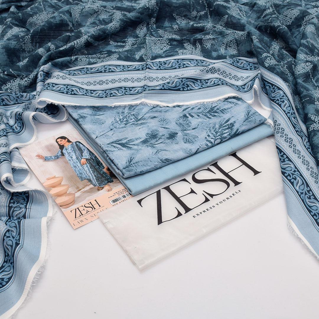 ZESH Unstitched 3 Piece Lawn