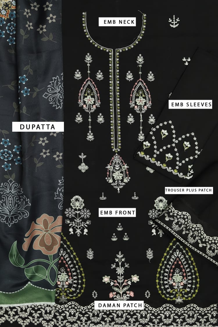 Dhanak Embroidery Collection Khaddar