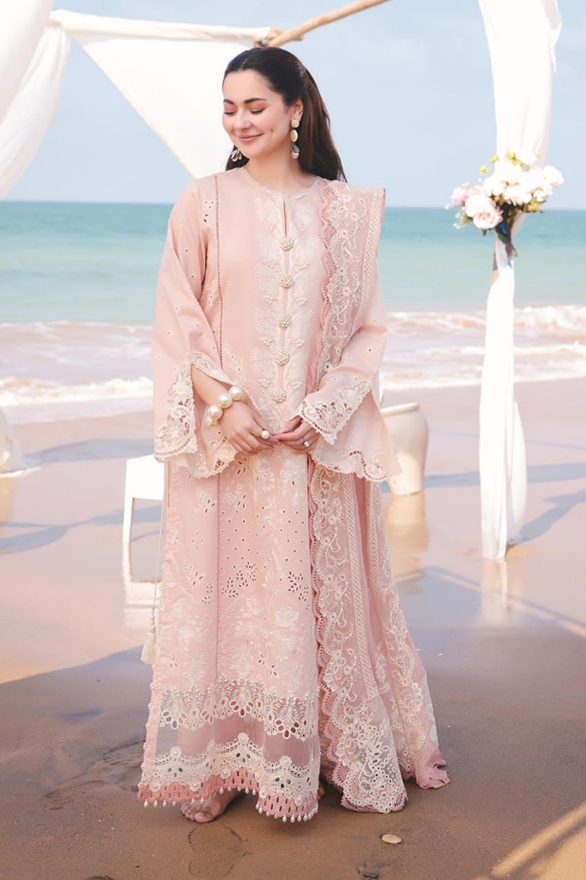 IMROZIA SAREEN Chikankari Lawn 3 piece Unstitched